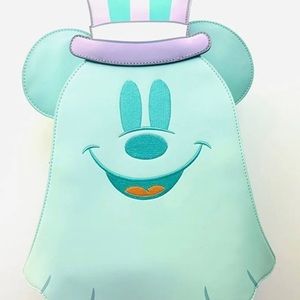 Loungefly Ghost Mickey glow in the dark backpack NWT